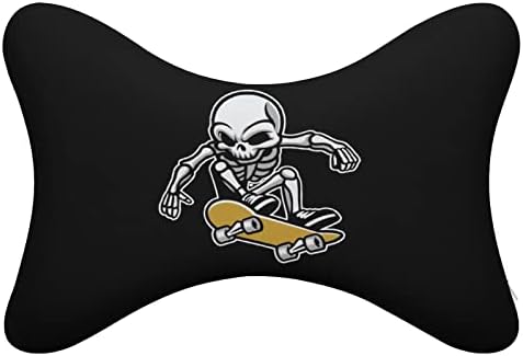 Skateboard Skull Car pescoço travesseiro de carro macio para apoio de cabeça travesseiro de almofada