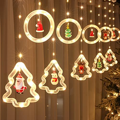 Luzes de Natal de Iqoveo, 9,84 pés de bateria operada por uma corda de luz de Natal com 10 fofas decoração
