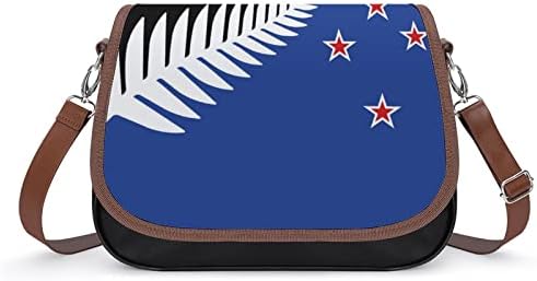 Nova Zelândia New Flag Leather Crossbody Bag Small Tote Purse Fashion Fanny Pack Pack Daypack