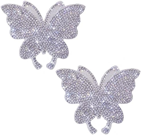 Adesivos de decoração de carros de cristal Butterfly Bling Crystal Rhinestone Car Sticker Decal
