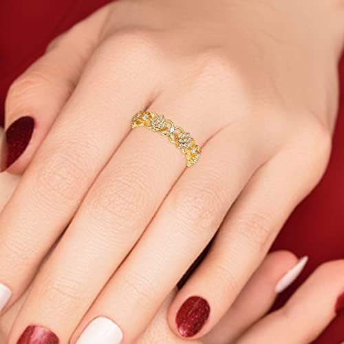 2023 Novo engajamento redondo de zircões de zircões femininos anéis de casamento anéis de jóias para