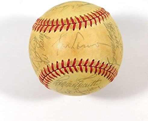 1978 Los Angeles Dodgers assinou o OnL Baseball Lasorda Sutton Oates - Bolalls autografados