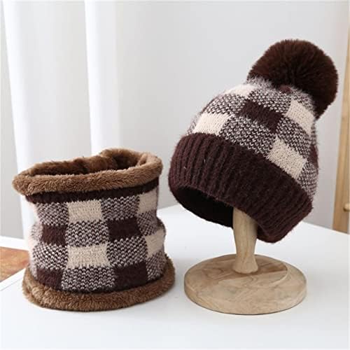 Pulseiras de ouvido femininas adicionam ciclo térmico em flocagem quente chapéu de inverno tricô chapéu de