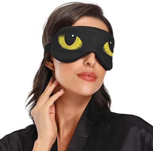 Kigai Sleep Eye Mask for Men Women Light bloqueando a noite dormindo vendimento com cinta ajustável Soft