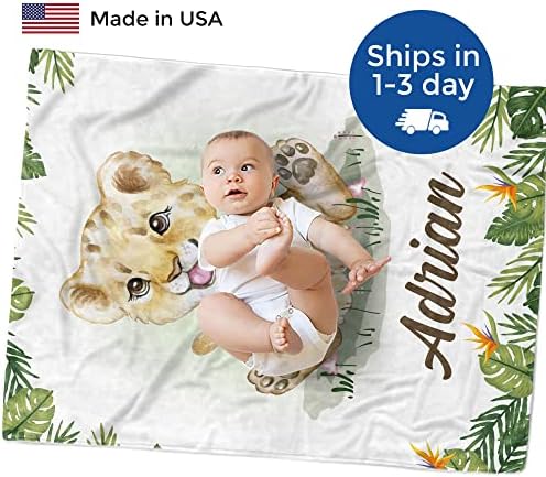 Mdprints Deer Cobertores de bebê personalizados para meninos, presentes personalizados de bebê
