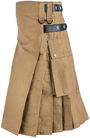 Calças casuais masculinas masculinas Kilt Scotland Fashion gótico Kendo Pocket Skirts Roupas escocesas
