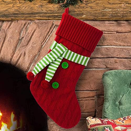 Rnntrur Halloween Decoração de meias de Natal, 20 polegadas de malha de natal árvore, para decorações de férias