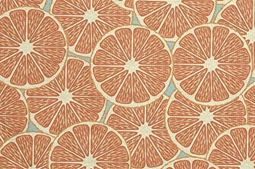 Toalha de tapete de ioga de frutas de Ambesonne, padrão de verão fresco com fatias de laranja círculo suculento,