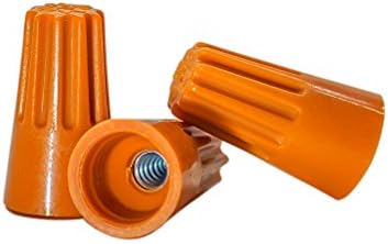 Conector de fio laranja de 100 pcs, p3 tipo de tumpa de torção fácil - Ul listado
