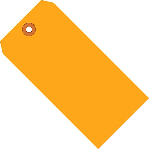 Navio agora fornece tags de remessa SNG12081D, 13 pt, 6 1/4 x 3 1/8, 6,25 Largura, 3,125 Comprimento, laranja fluorescente