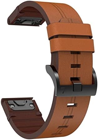 Ahgdda Leather Quickfit Watch Band Strap for Garmin Fenix ​​7x 6x 5x 3hr pulseira de pulseira para Garmin Fenix