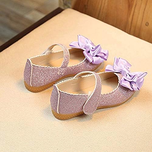 BOWKNOT Fashion Dance Sapatos solteiros crianças Princesa Girl Nubuck Leather Baby Shoes Ballet Shoes para meninas