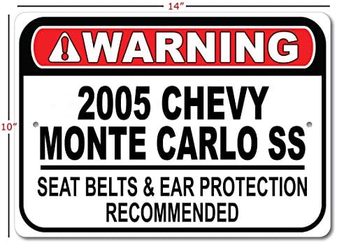 2005 05 Chevy Monte Carlo SS Belém de segurança Recomendado Sinal rápido, sinal de garagem de metal, decoração