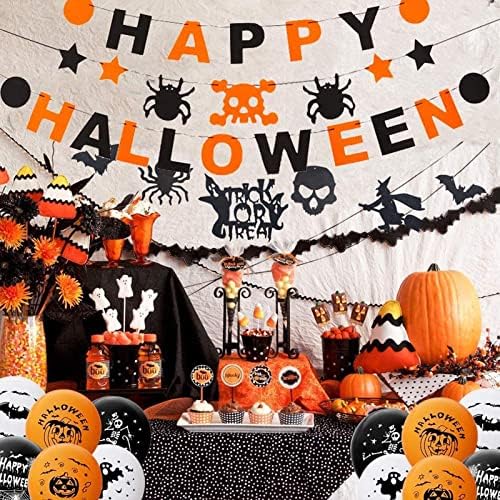 Halloween Kit de Halloween Party Alfabeto Diy Kit Happy Halloween Decorações com luz LED