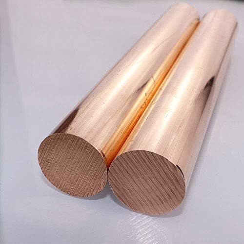 Yuesfz 99,9% haste redonda de cobre pura 200 mm/7,87 polegadas Solid T2 Cu Metal Bar Diy Crafts