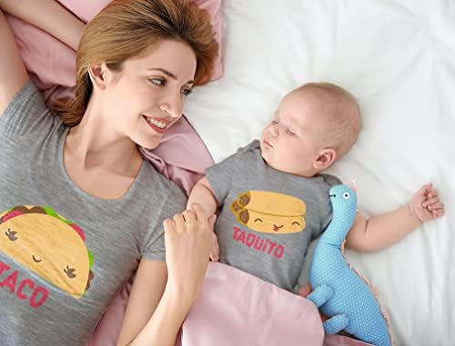 TSTARS TACO TAQUITO Mommy e eu combinando roupas do dia das mães mamãe e camisas de bebê