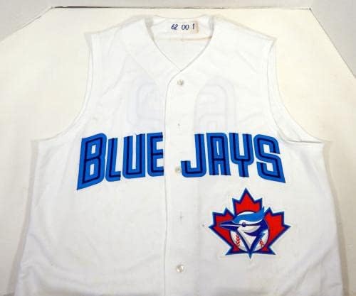 2000 Toronto Blue Jays 62 Game emitido White Jersey Vest 44 DP14272 - Jerseys MLB usada para jogo MLB