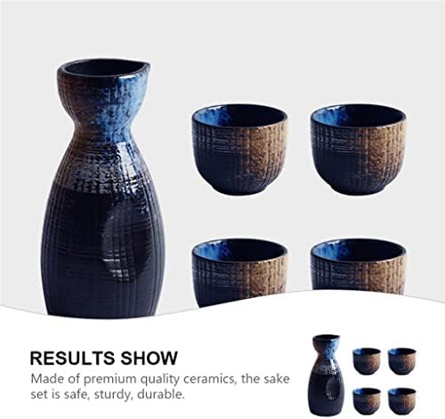 Klhhg 1 conjunto requintado estilo japonês Cerâmica de saquê de saquê de saquê de saquê de sake