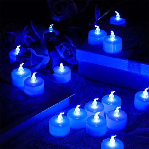 120 PCS Luzes de chá Velas sem chamas de velas piscando as velas lideradas pela bateria operada por