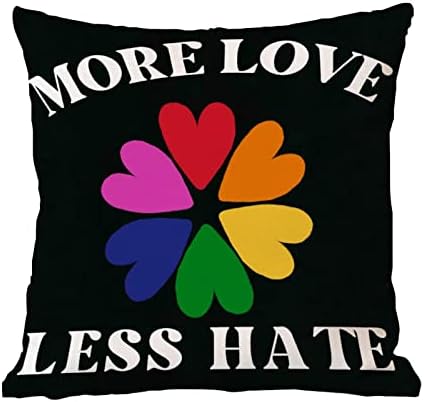 Arco -íris orgulho lésbica gay lésbica gay lgbtq arremesso de travesseiro mais amor amor morda