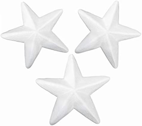 Adesivos de espuma de decoração de natal nolitoy 30pcs 8x8cm de espuma de natal formas de estrela de espuma