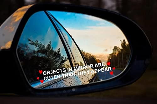 TH Smart - Objetos no Mirror são mais fofos do que parecem adesivos Decalque de vinil para SUV de caminhão