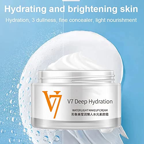 XJIM V7 Creme hidratante de tonimação, hidratação profunda Creme de maquiagem de água de água profunda