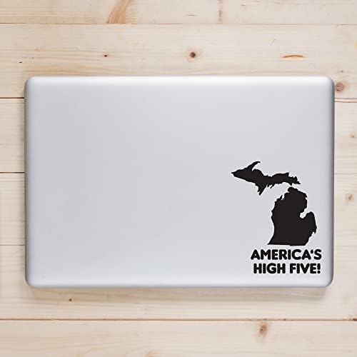 Printing Underground America High Five - Michigan Mitten Vinyl Decals adesivo | 5 Alto | Black