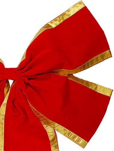 Northlight 24 x 38 Vermelho e dourado a veludo-de-laop decoração de arco de Natal