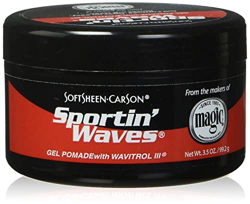 Sheen-Carson Sportin 'Waves Gel Pomade, com Wavitrol III, 3,5 oz por brilho macio