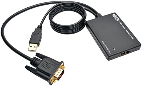 Tripp Lite P116-003-HD-U VGA para HDMI Adaptador com Power de áudio USB 1080p, preto