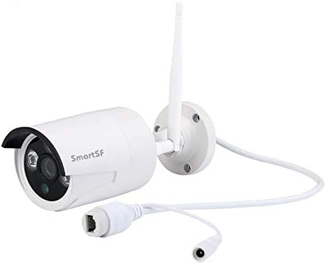 Câmera de segurança Smartsf Outdoor, câmera de segurança doméstica Rastreamento automático Visão