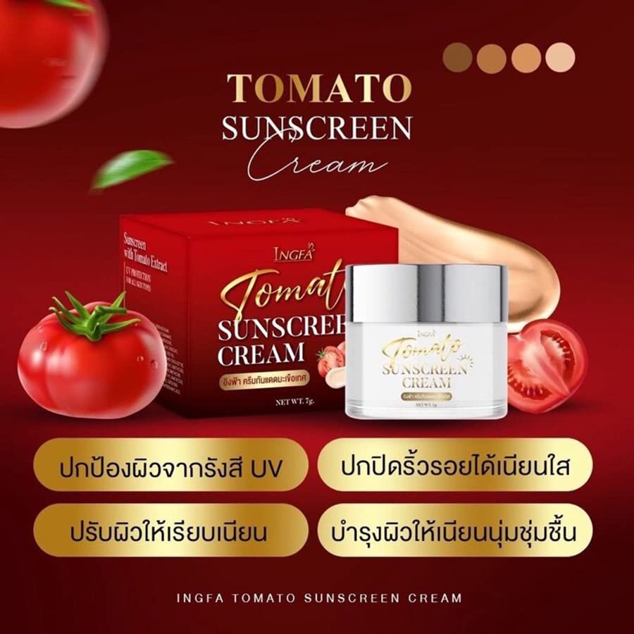 Creme de protetor solar de tomate ingfa Capa nutrida à prova d'água Linda pele suculenta e suculenta