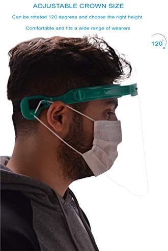 Face Shield-plástica de facilidade escudo-reutilização de escudos de face-Proteção de face de face Clear