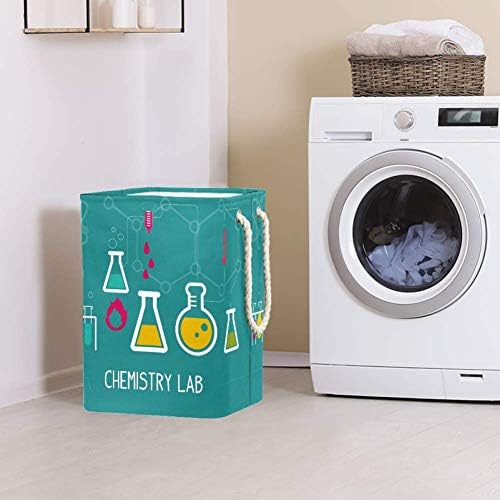 Laboratório de Química Unicey cesto de lavanderia dobrável com alças de lavanderia cesta de cestas de armazenamento