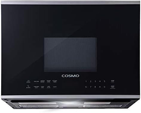 Cosmo cos-2413orm1ss sobre o forno de microondas de alcance com ventilador de ventilação, 1,34 cu. ft. Capacidade,