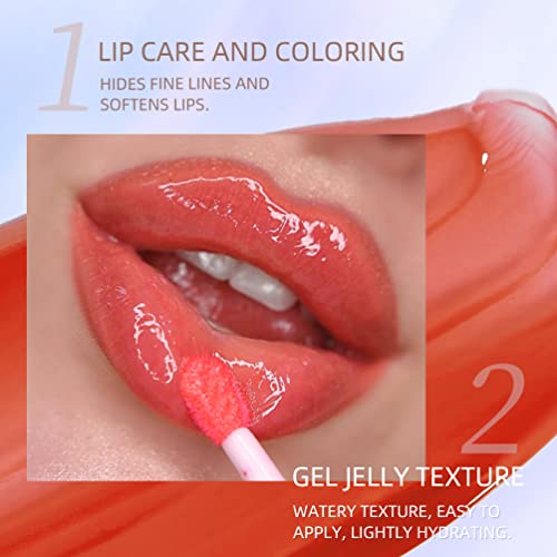 Óleo de luto, hidratação de brilho labial transparente hidratante para os lábios Lip Care Lip