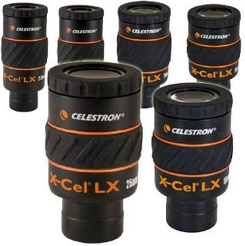 CELESTRON X-CEL LX Series Eyepiece-1,25 polegada 18mm 93425, preto