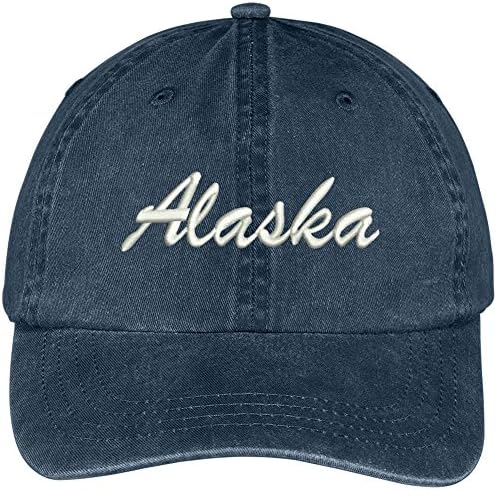 Trendy Apparel Shop Alaska State Bordado Bordado de Algodão Ajustável Capinho de Algodão