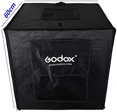 Godox Mini LED Photography Studio Shooting Tent 60x60x60cm LSD60 2pcs Lâmpada LED Band Power 40w 12000 ~ 14000