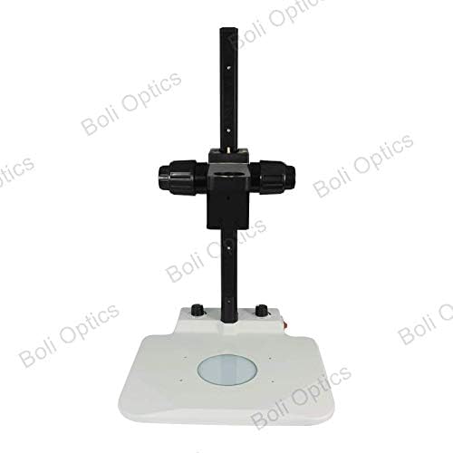Bolioptics Microscope Table Track Stand, Rack de foco de 39 mm, comprimento da pista de 520 mm, grossa + foco