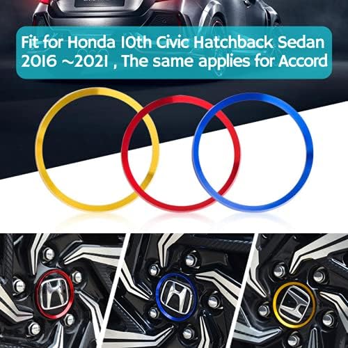 Konooy Wheel Center Taps TRIM PARA HONDA CIVIC 2021 2020 2019 2018 2017 , Acessórios Civic Honda Honda Accord