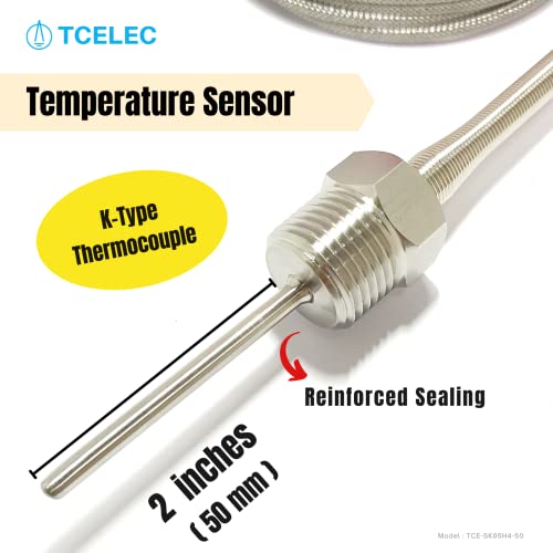 Sonda de termopar do tipo TCELEC TCE-SK05H4-50 K para forno de forno atende à linha de temperatura