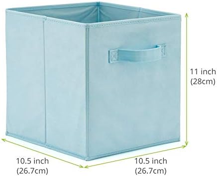 Conjunto de EZARE de 12 Cubo de armazenamento dobrável de cesta dobrável para berçário, organizador de brinquedos