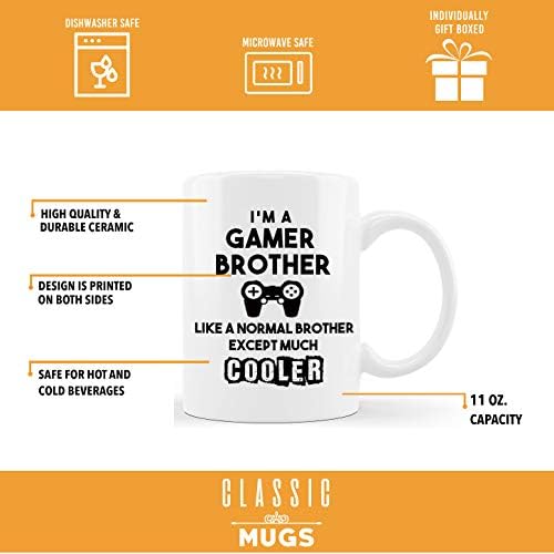 Classic Canecas Gamer Brother Normal Brother Somente Cooler Presentes engraçados de caneca de caneca de café para