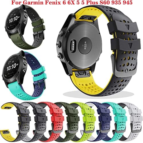 Dfamin Silicone Quickfit WatchBand para Garmin Fenix ​​6x Pro Watch EasyFit Wrist Band Strap for Fenix