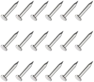 Metallixity Small Nails 1000pcs, unhas de hardware minúsculas de aço carbono - para madeira doméstica,