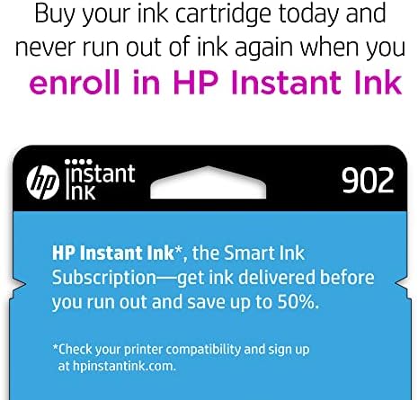 HP 902 Cartucho de tinta Magenta | Trabalha com a HP OfficeJet 6950, 6960 Series, HP OfficeJet Pro 6960, 6970