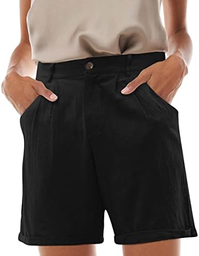 Graphics Bermuda Shorts Mulheres até o joelho casual camisa de verão shorts com bolsos profundos lounge