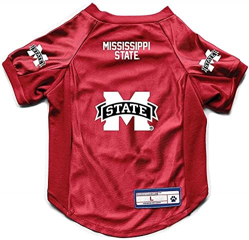 Littlearth Unissex-Adult NCAA Mississippi State Bulldogs Stretch Pet Jersey, Team Color, X-Large